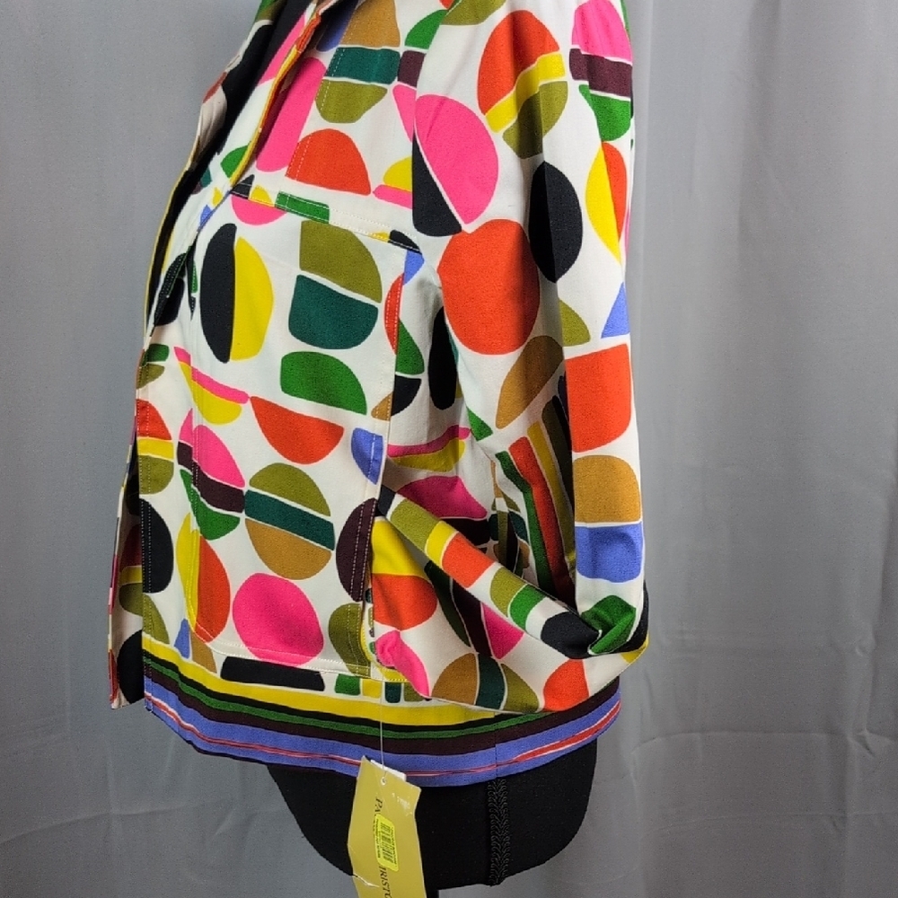 Patrick Christopher Colorfulโ Geometric Women's Blazer - Picture 4 of 7